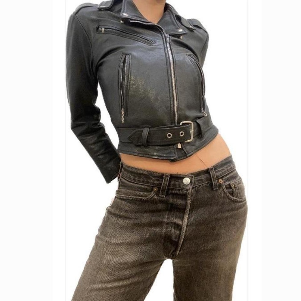 vintage leather jacket